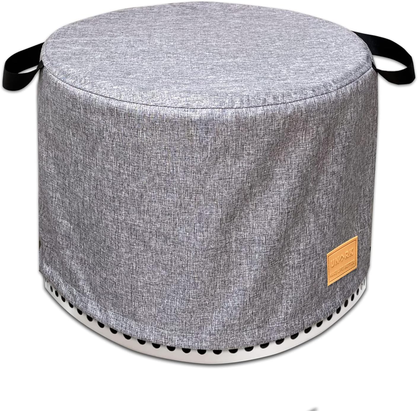 Cubierta redonda hoguera 19.5" impermeable gris