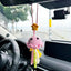 Porta espejo retrovisor tejido conejito bandera americana