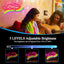 Letrero neón gato arcoíris USB luz LED decoración dormitorio