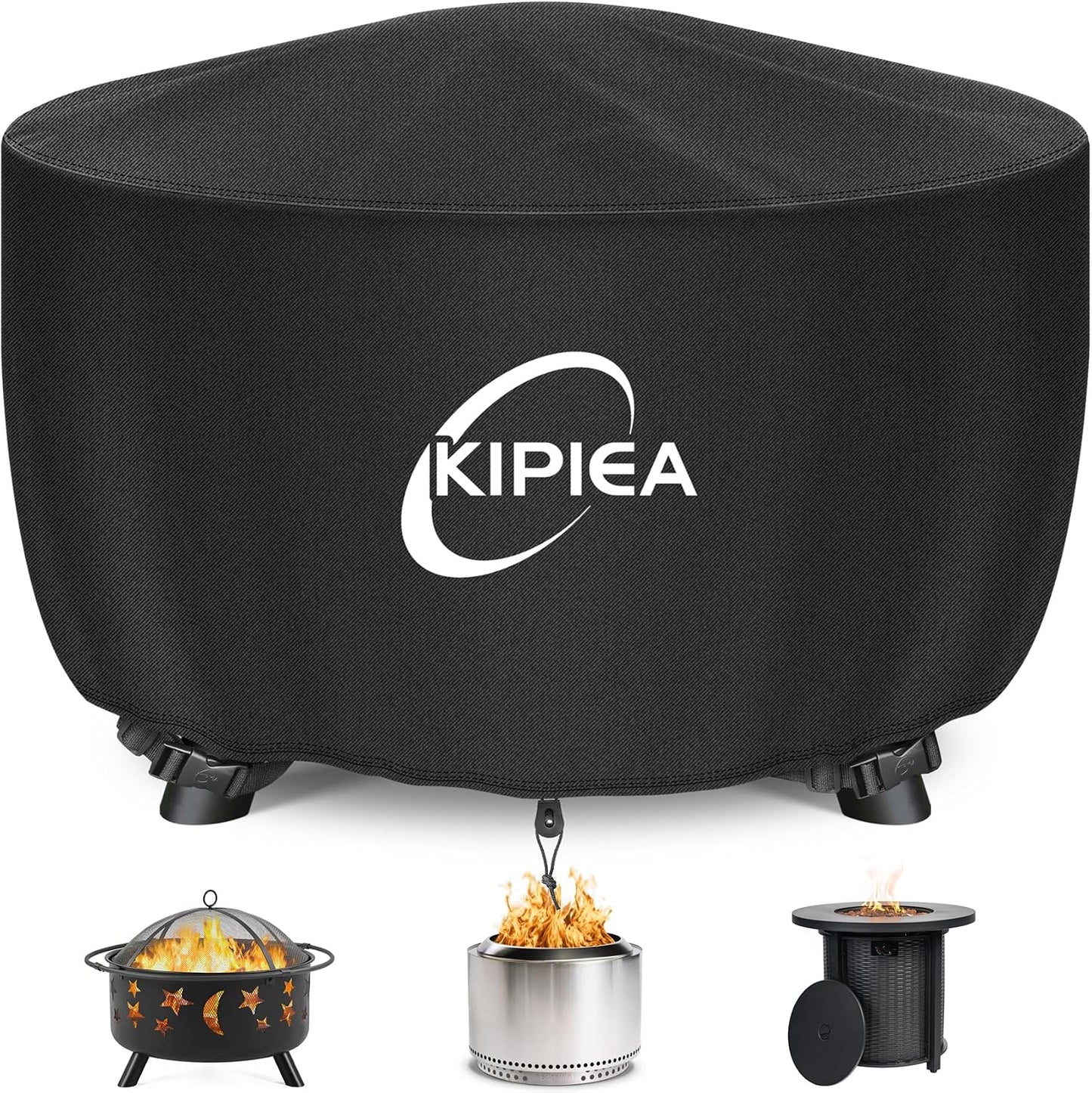 Cubierta hoguera redonda 22" 600D impermeable resistente UV