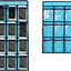Organiz. joyas puerta con bolsillos 12 y 9