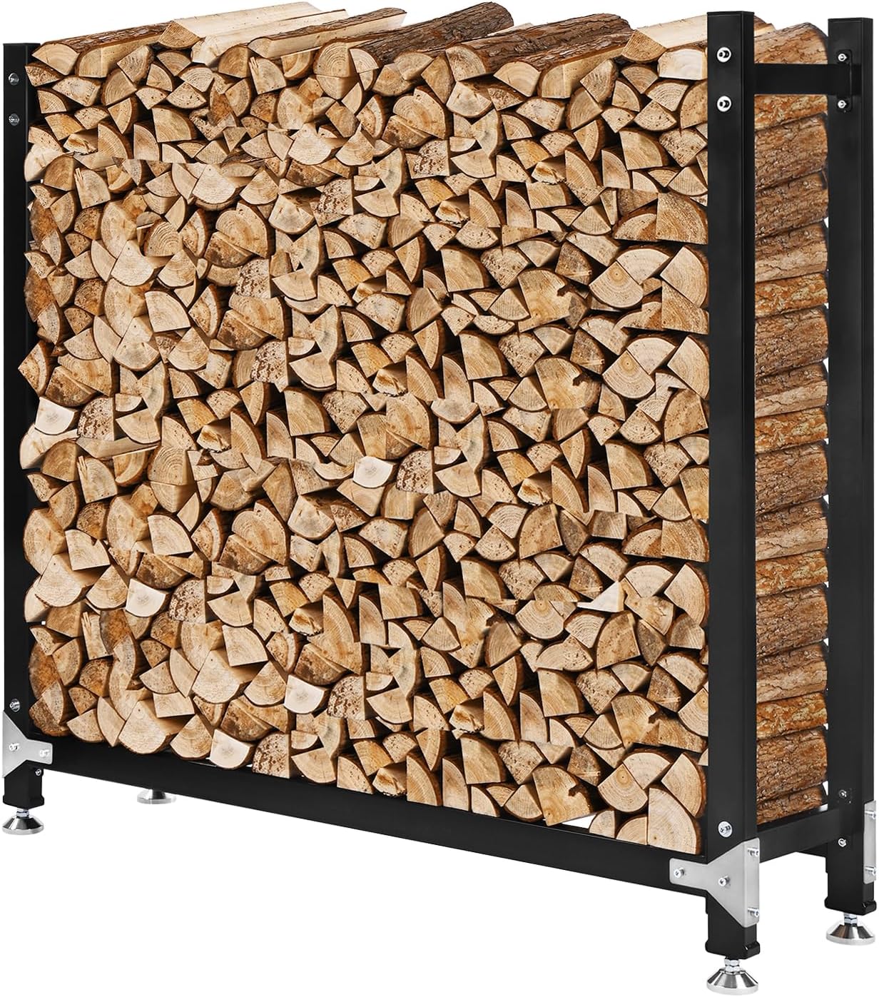 Estante leña 4ft madera exterior antiderrap