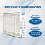 Filtro aire MERV 13 5" pack 3 color blanco