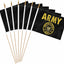 Bandera mano escudo dorado ejército EE.UU. 5x8" 20uds