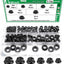 Kit 136 Pzas Tuercas Brida Acero Carbono Negro M3-M10
