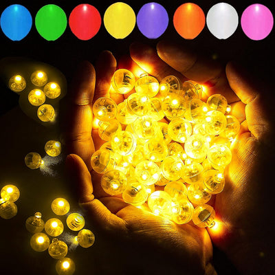 200 Luces LED Amarillo para Globos Fiesta Interior Exterior