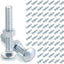 Pack 75 pernos carro 3/8x2.5" acero galvanizado