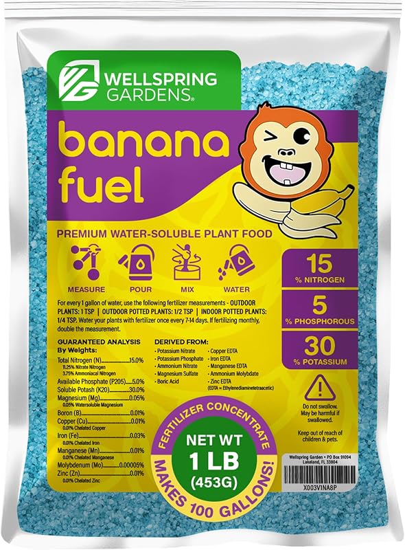 Fertilizante para plátano soluble en agua 15-5-30