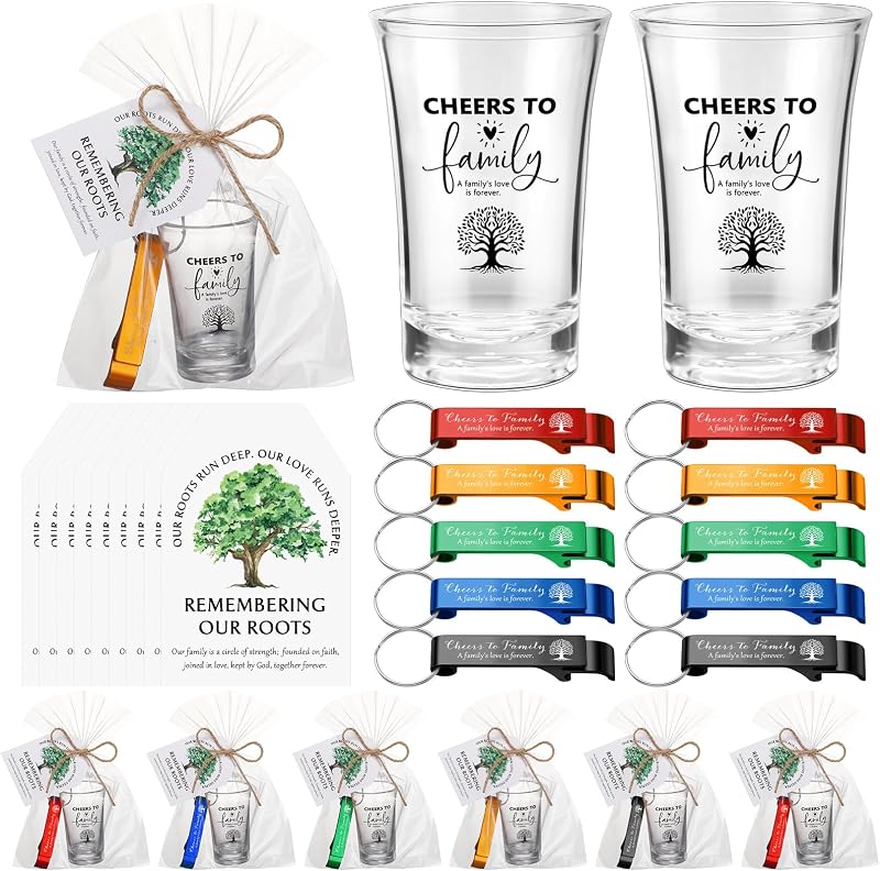 Set 25 Vasos Acrílicos 2oz para Reuniones Familiares