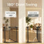Puerta seguridad bebés y perros 86-104pulg metal negro