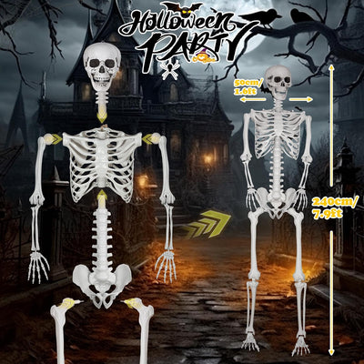 Esqueleto gigante Halloween 7.8pies articulaciones
