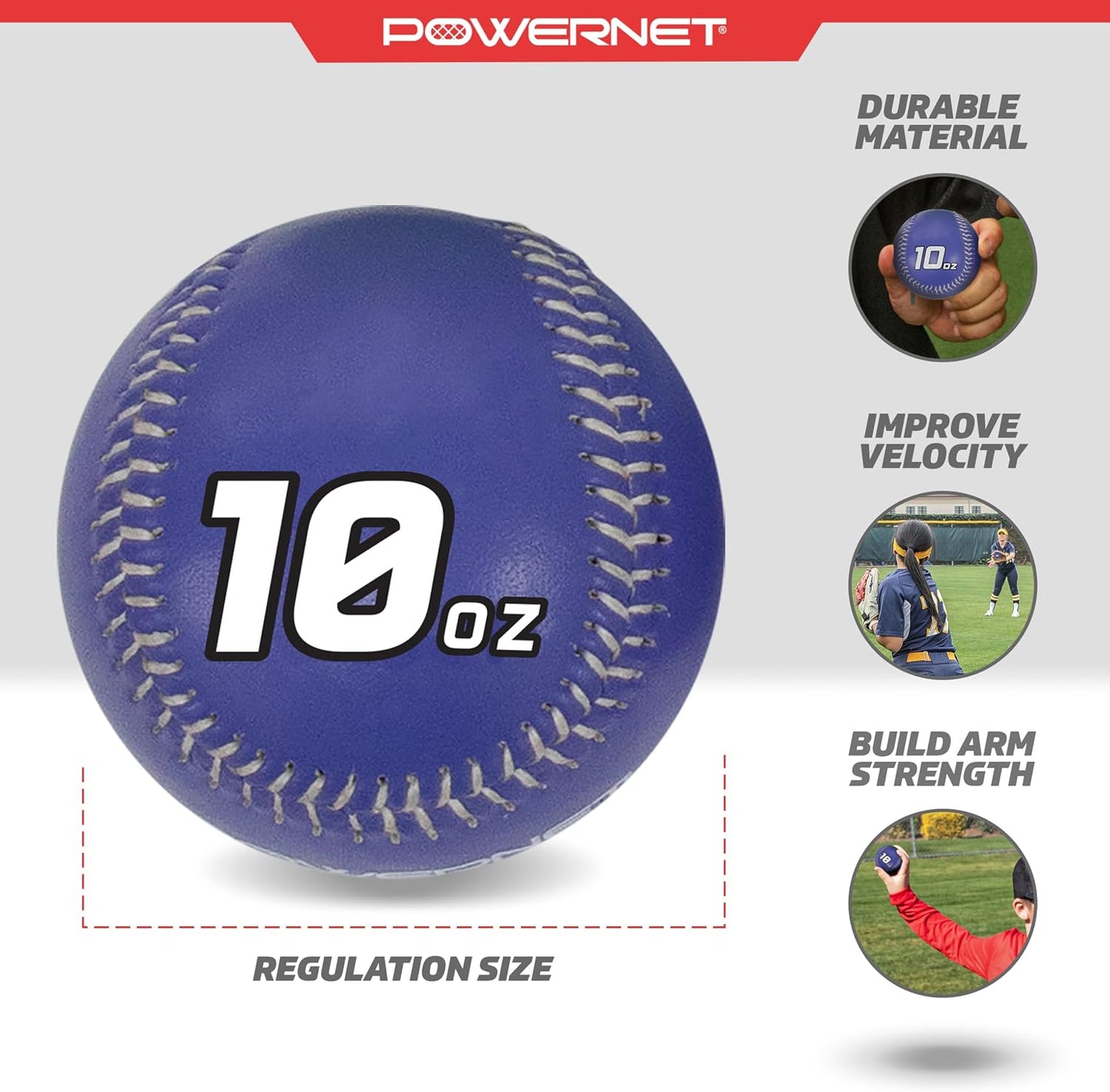 Pelota con peso entrenamiento béisbol 3-12 oz