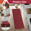 Tapete cocina antiderrap lavable 24x60pulg poliéster rojo
