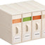 4 Organiz. sábanas lino King/Queen con ventana plegable