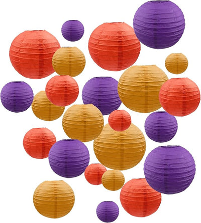 Faroles papel colgantes decorativos 6-12pulg surtidos
