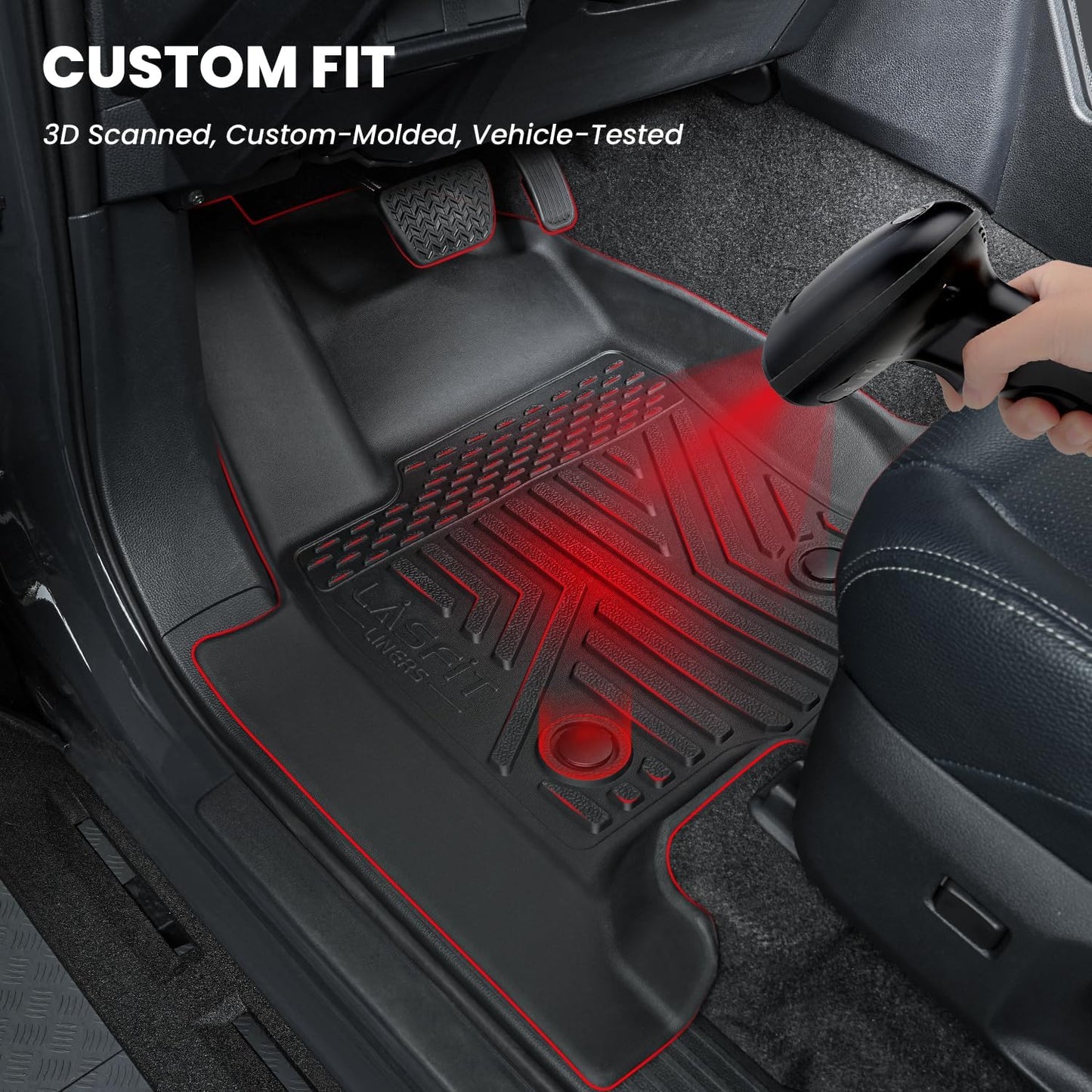 Tapete elastómero termoplástico para 2 filas auto color