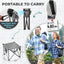 Taburete Campamento Extragrande Otomán Plegable 18.1"