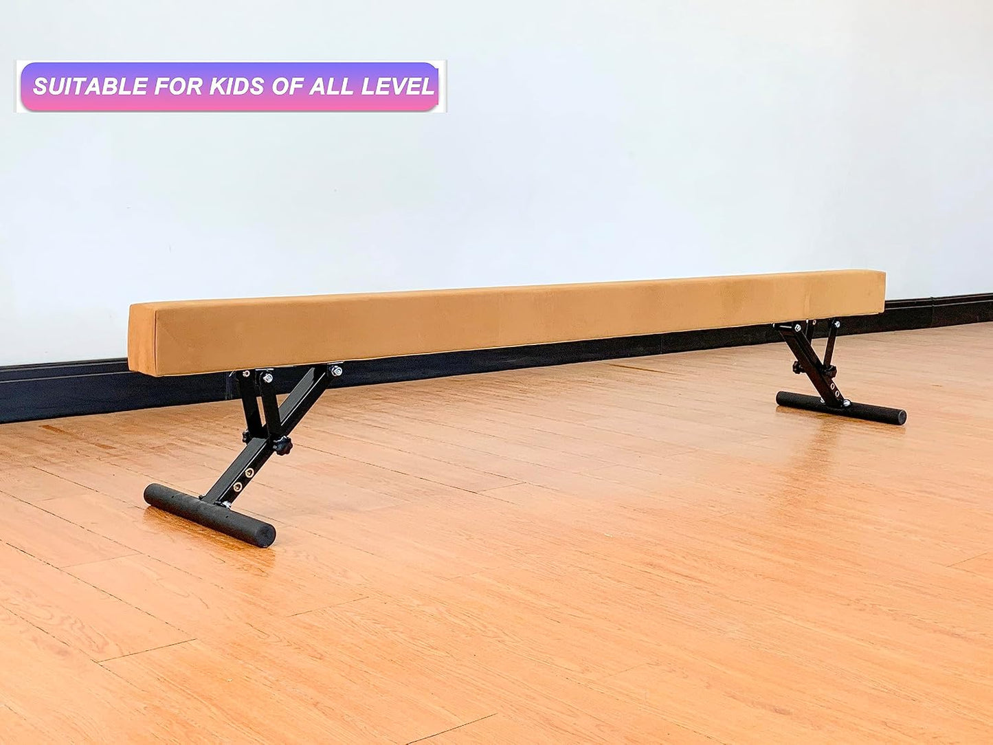 Barra equilibrio ajustable 8ft para niños y adolescentes
