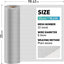 Rollo malla acero inox 304 para ventana 35x98.43" plateado