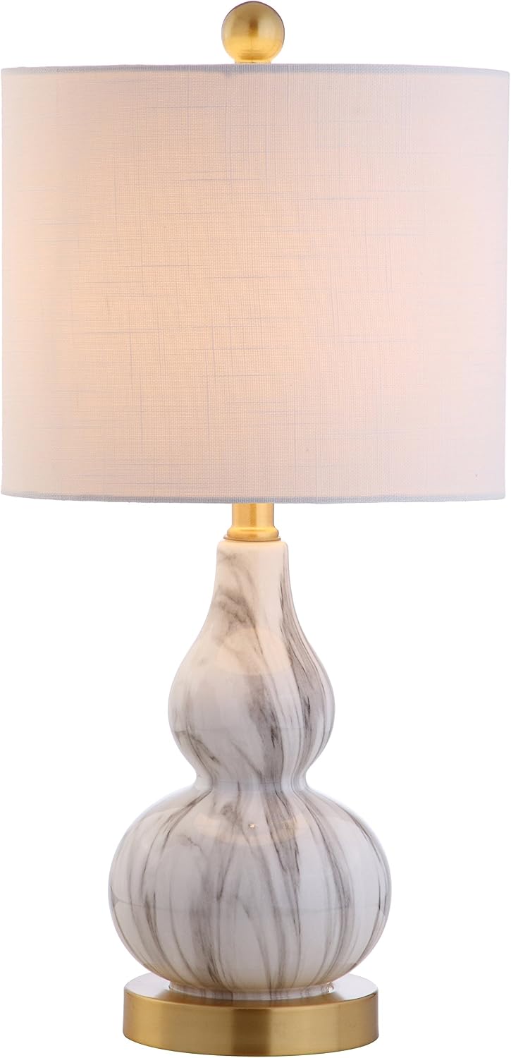 Lámpara mesa LED cristal 20.5pulg oficina sala comedor