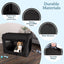 Jaula plegable perros medianos 32x23pulg 3 puertas malla