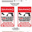 Letrero seguridad no introducir armas aluminio 10x7pulg