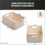 Cesta yute natural pack 5 almacenamiento hogar