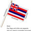 Bandera Hawaii madera 5x8pulg set 12
