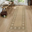 Alfombra pasillo yute geométrica 2x8" color marrón