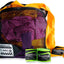 Bolsa lavandería malla con cremallera color negro grande
