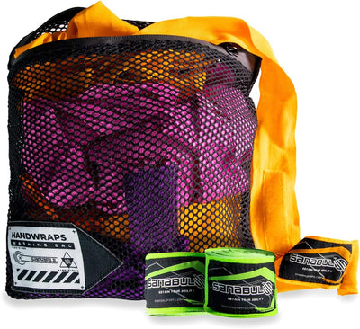 Bolsa lavandería malla con cremallera color negro grande