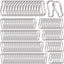 200 Ganchos Resorte M4 1.55" Acero Galvanizado Camping Pesca