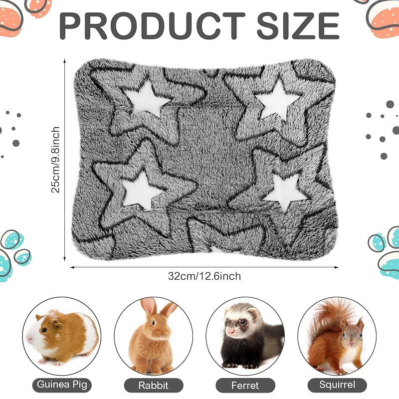 4 Pzas Ropa Cama Impermeable Conejillo 13x10pulg Reversible
