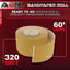 Rollo lija adhesiva grano 320 20 yardas aluminio dorado