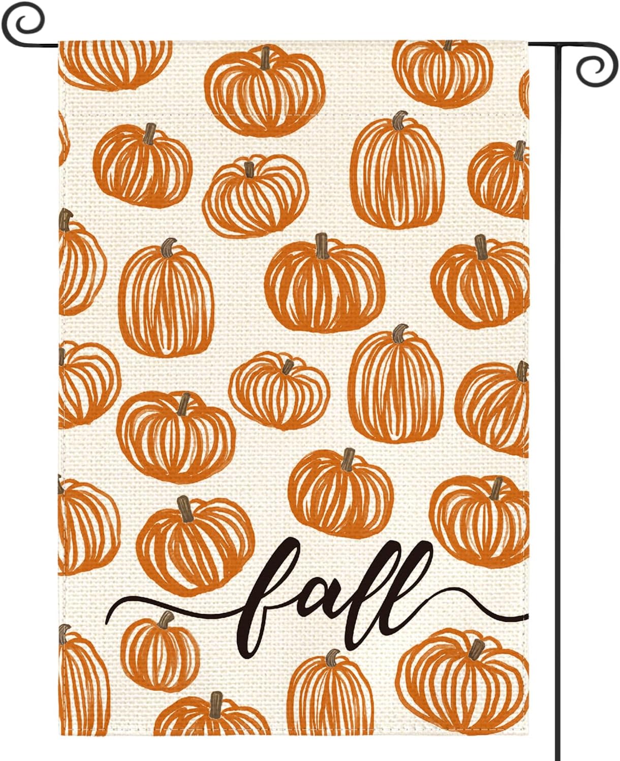 Bandera jardín otoño 12x18pulg doble cara calabazas