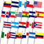 22 Banderas Mano América Latina 5x8"