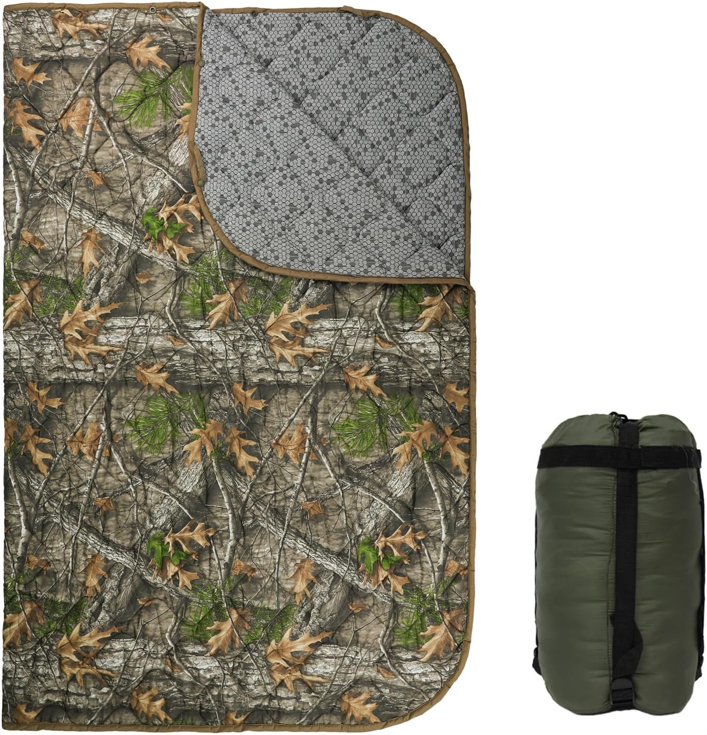 Manta camuflaje impermeable aislante para camping y