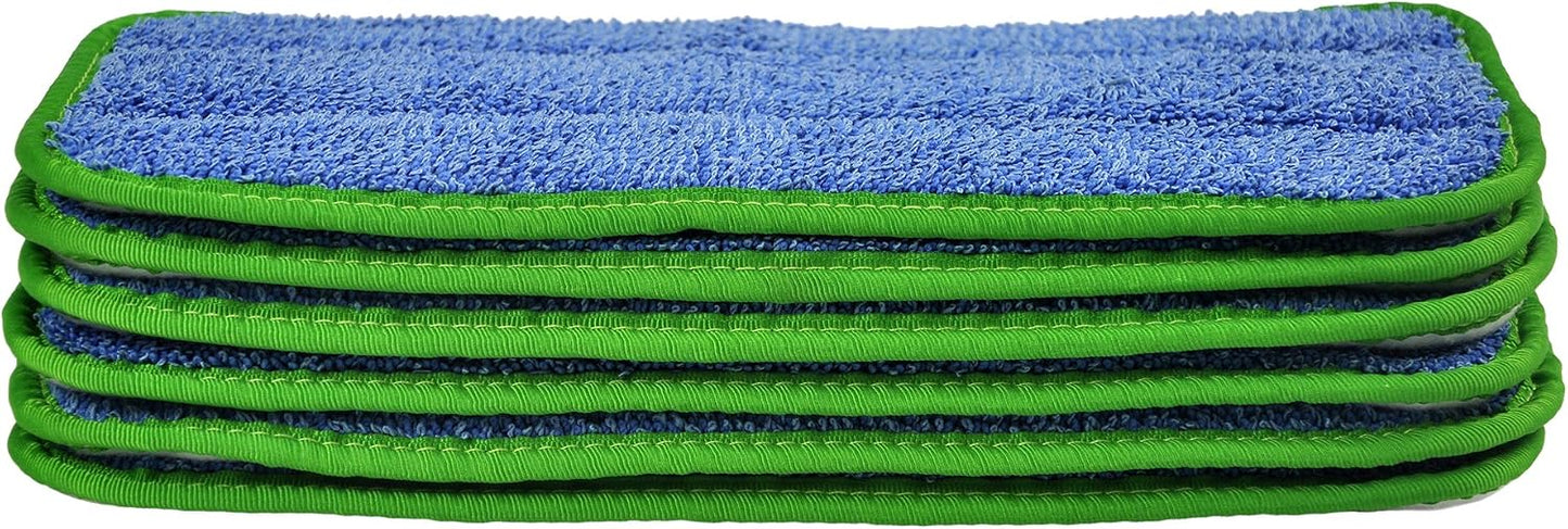 Mopa microfibra retorcible 10pulg 6uds color verde