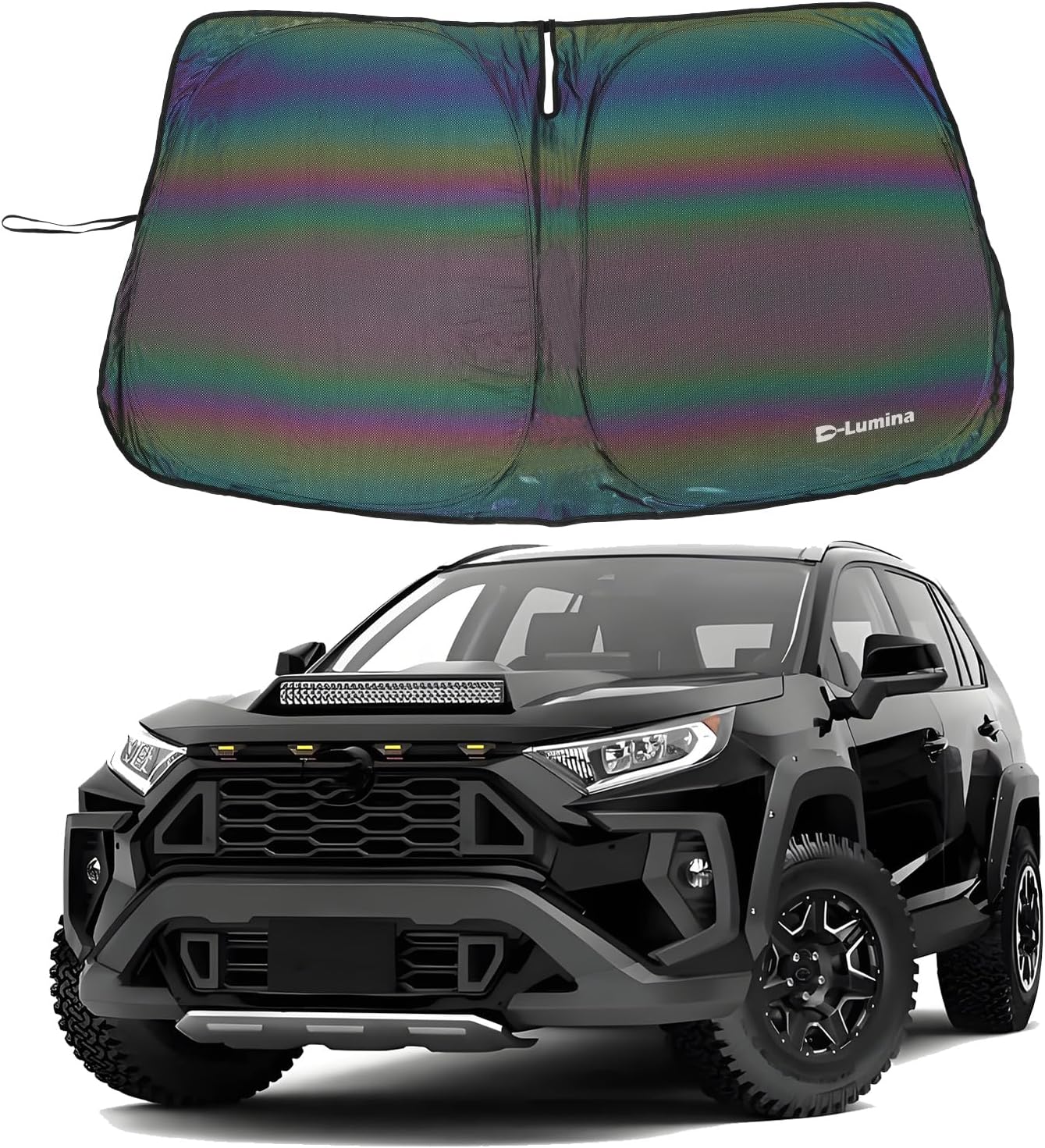 Parasol plegable para parabrisas RAV-4 colorido