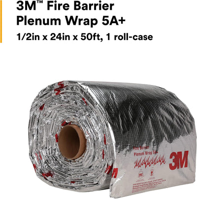 Envoltorio plenum resistente al fuego 1/2x24pulg x50pies