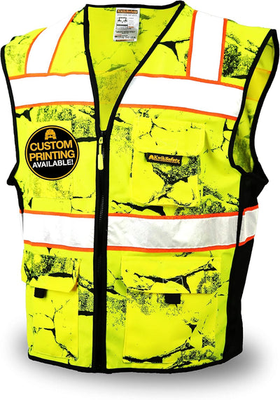 Chaleco seguridad camuflaje ANSI OSHA Clase 2 hombre
