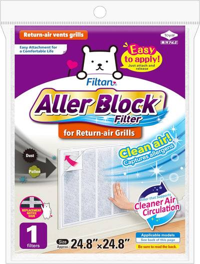 Filtro HVAC Aller Block captura polvo y polen 1 hoja