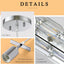 Luces colgantes isla cocina cromadas ajustables set 3