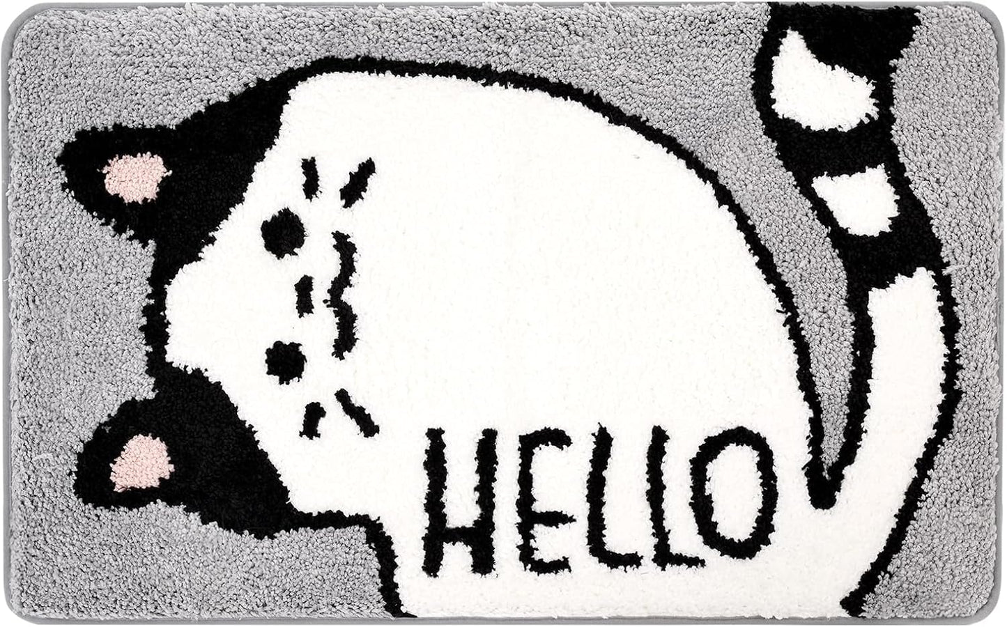 Alfombra baño gato decorativa antiderrap 19.7x31.5"