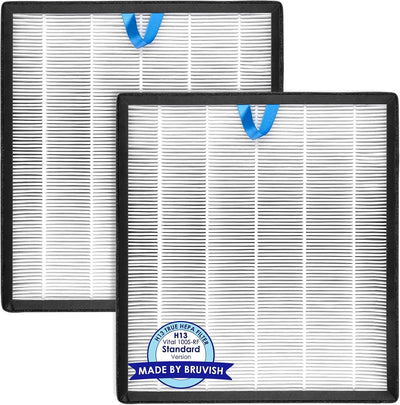 2 Filtros Vital 100S comp LEVOIT HEPA H13 carbón activado