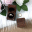 Caja anillos madera para bodas y aniversarios