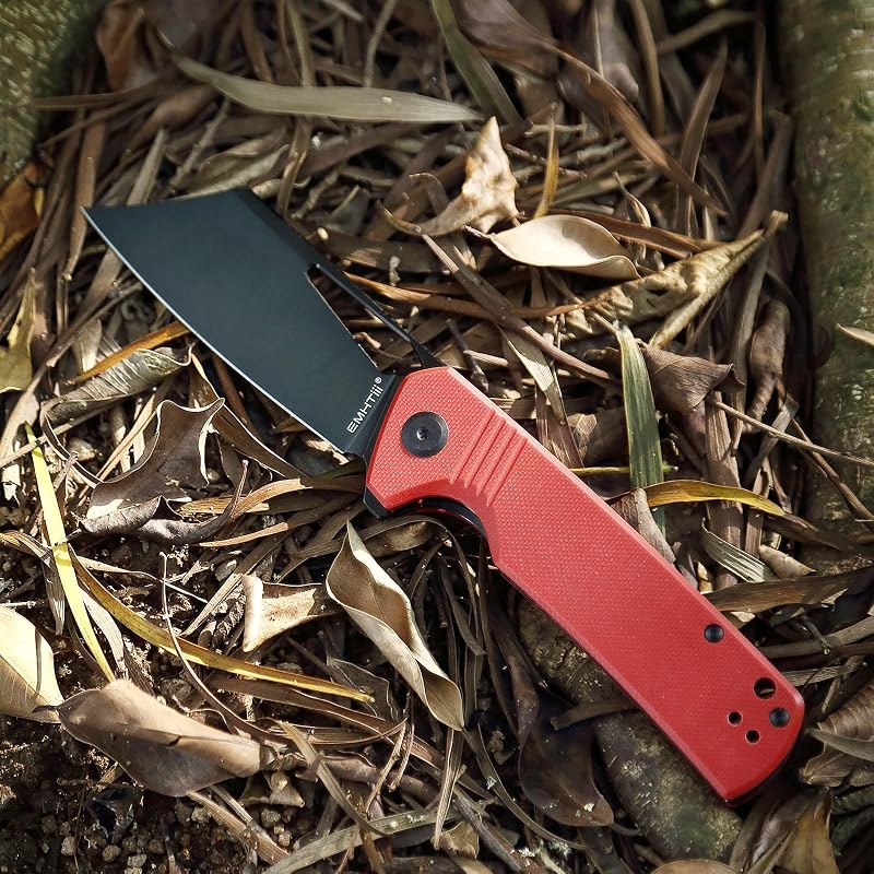 Cuchillo plegable acero G10 hoja negra 3.54pulg