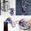 Llavero con mosquetón abrebotellas 3 anillos metal seguro
