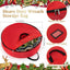 Bolsa almacenamiento corona Navidad 24" tela gruesa roja
