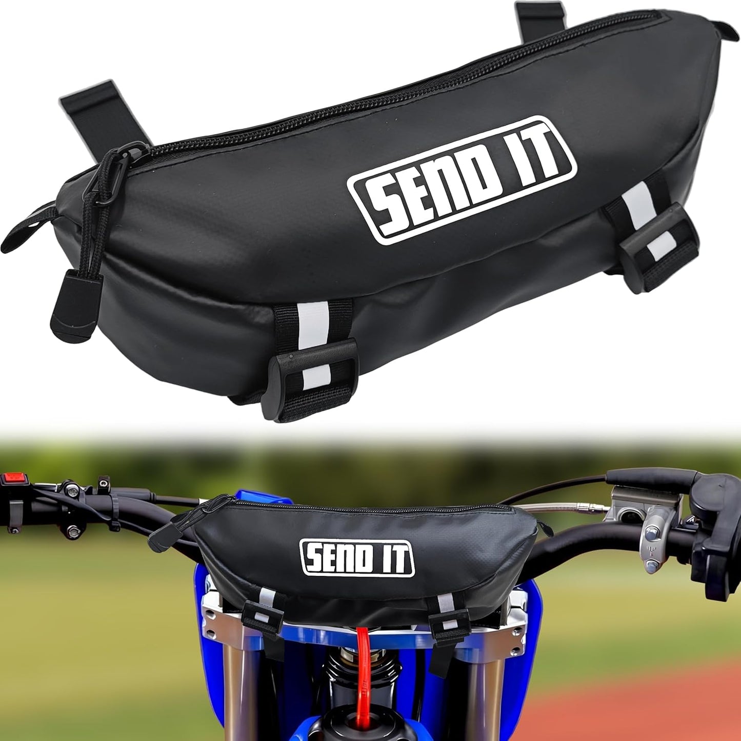 Bolsa manillar motocicleta resistente agua universal